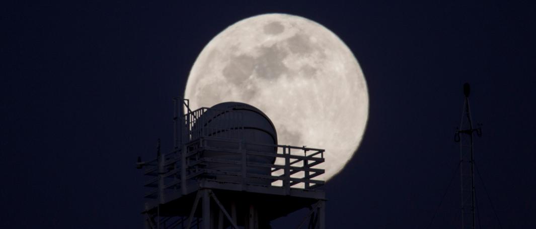 Outline of the DIMMA seeing monitor at OT with the Moon