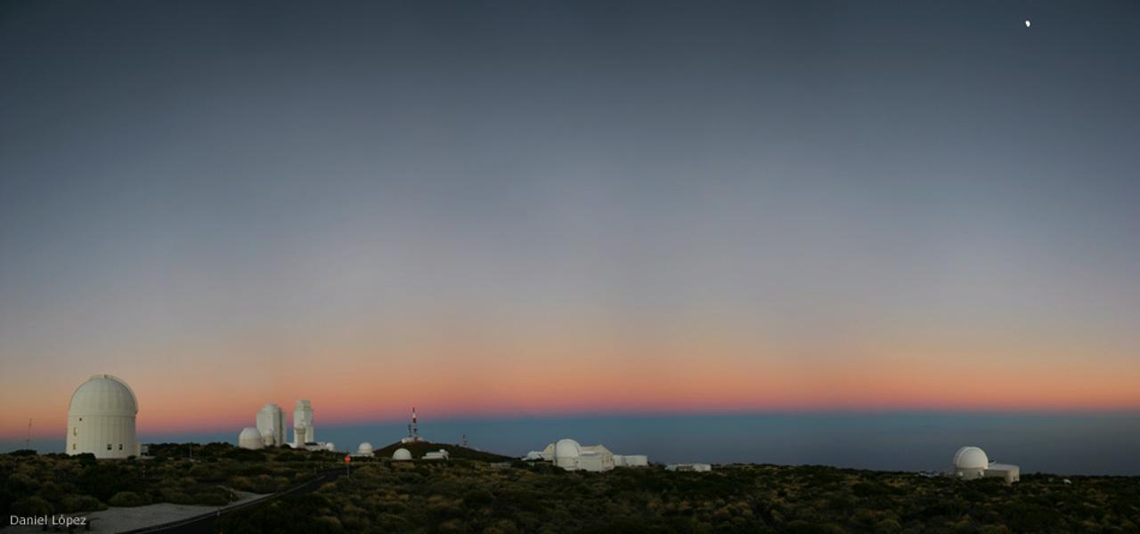Teide Observatory at dawn.
