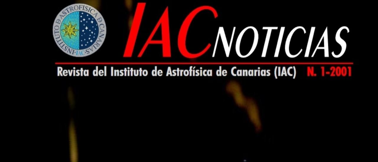 Cover IAC NEWS, 1-2001. "Galactic cannibalism"