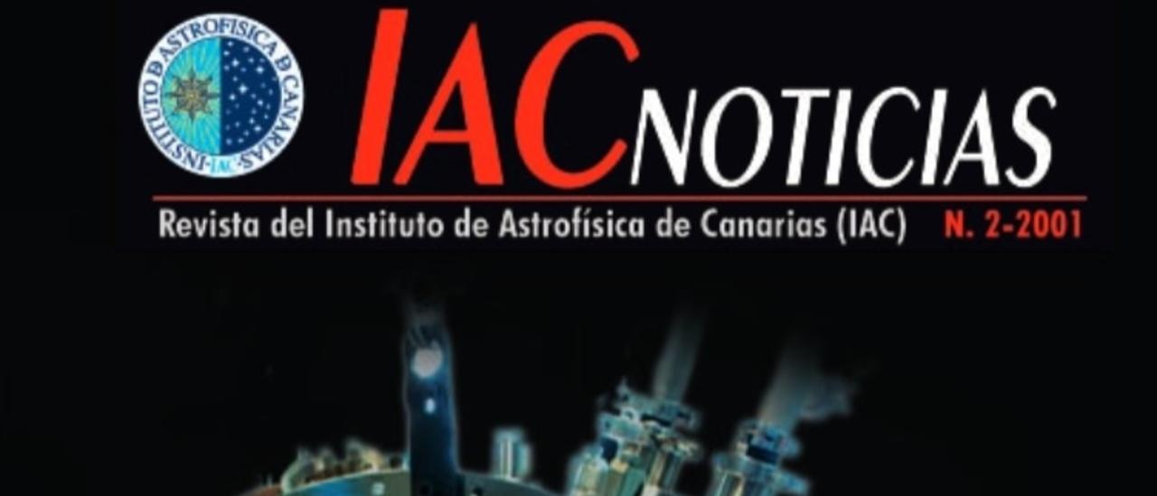 Cover IAC NEWS, 2-2001. "Astrophysical instrumentation"