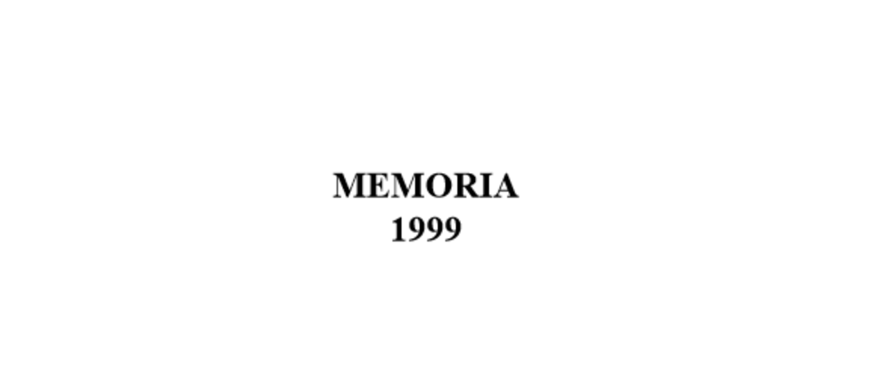 Memoria IAC 1999