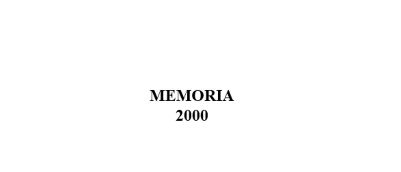 Memoria  IAC 2000