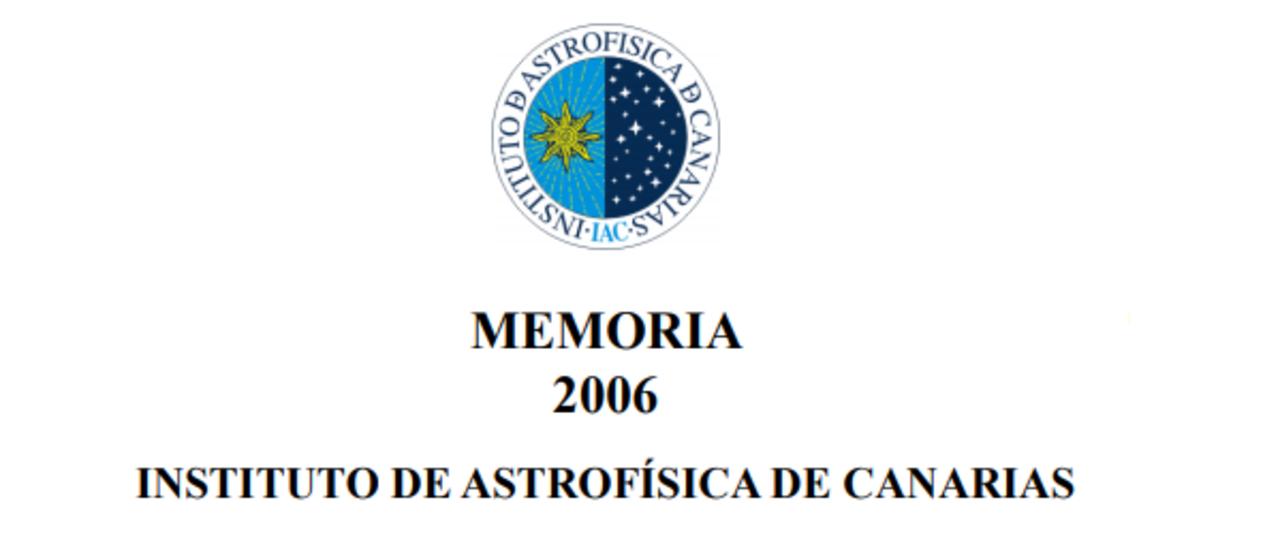 Memoria IAC 2006