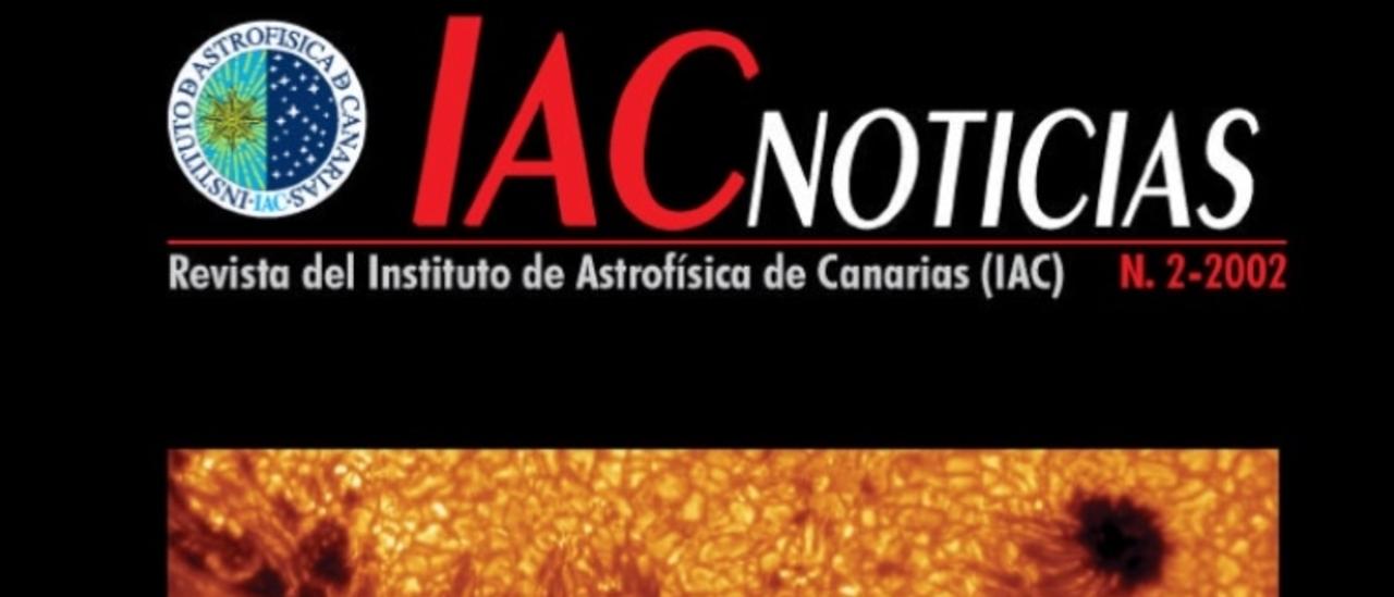 Cover IAC NEWS, 2-2002. "Sun Images"