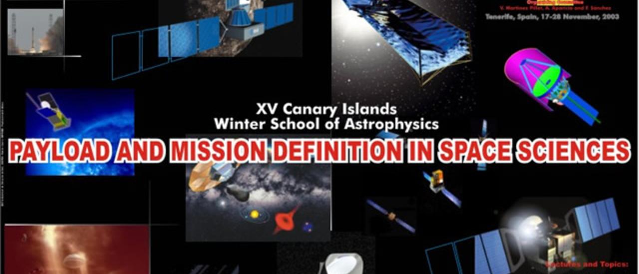 Poster XV Escuela de Invierno de Astrofísica "Misiones y cargas útiles en las Ciencias del Espacio"
