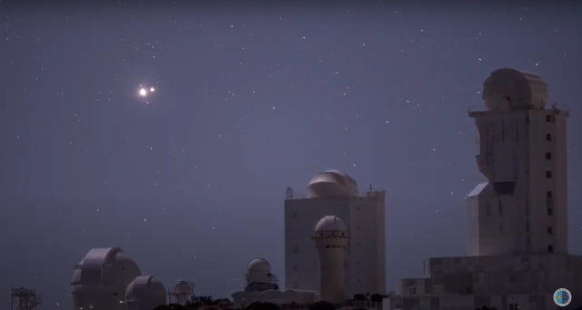 Conjunction on the Teide Observatory