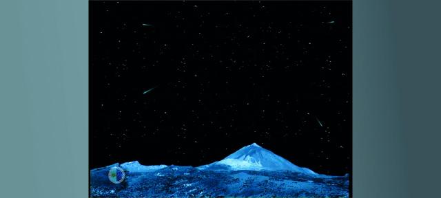 Lluvia de "estrellas" en El Teide.