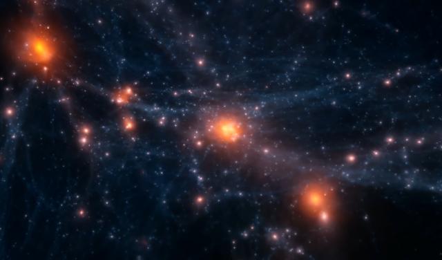Simulación de la formación y evolución de un cúmulo de galaxias