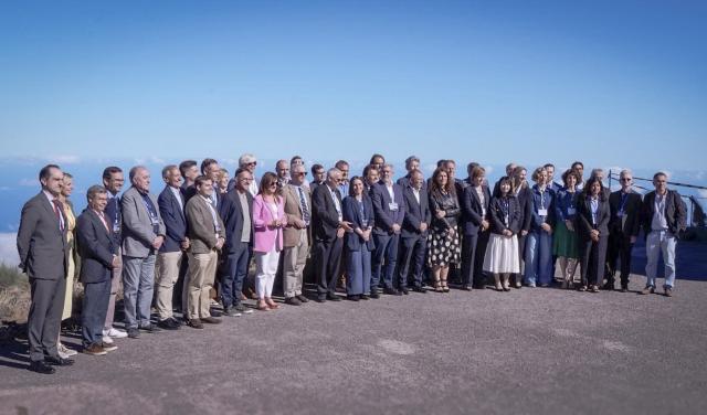 Asistentes a las jornadas "Astrofisica y Espacio" celebradas en La Palma en el marco del programa DiploInnova 