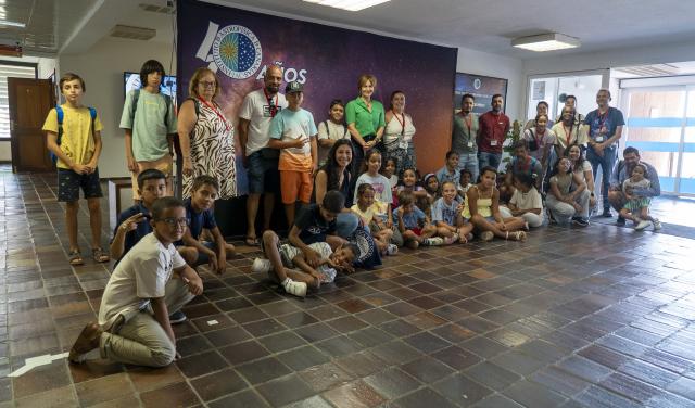 Participantes en la jornada de actividades organizadas por el IAC, ACAPS y el MCC en el marco del programa “Vacaciones en Paz”
