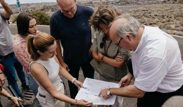 Teresa Ribera at the Teide Observatory 