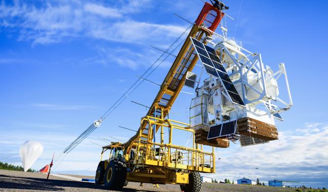 Sunrise III moments before take-off in July 2024.