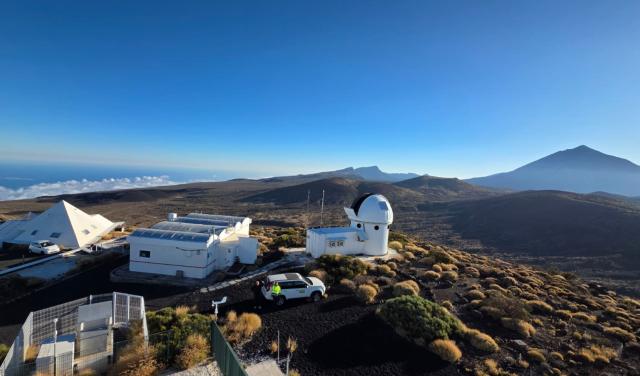 Un momento de la campaña de toma de datos en el Observatorio del Teide / IAC