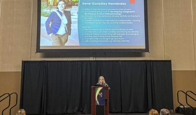 Holly Gilbert recibe el primer Premio Irene González Hernández en Física Solar