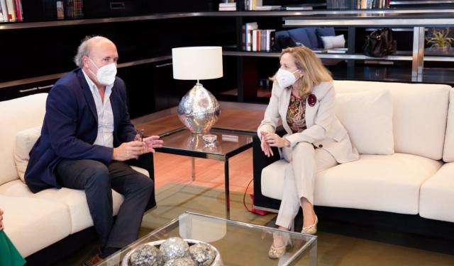 Reunión Nadia Calviño y Rafael Rebolo Reunión Nadia Calviño y Rafael Rebolo