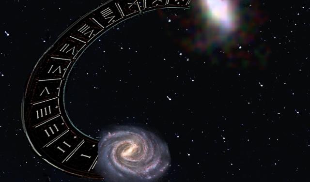 Artist's impression of the evolution of the galaxy ceers-2112