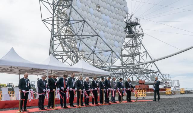 Imagen de los cuatro LST instalados en el Observatorio del Roque de los Muchachos / Daniel López