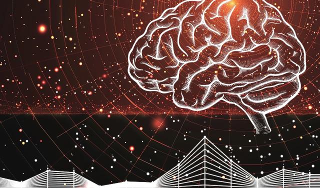 Representación artística del proyecto Cosmic Brain que adapta las técnicas de análisis cosmológico a la neuroimagen 