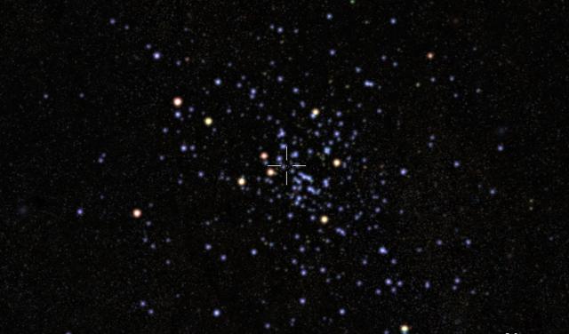 View of the cluster if the contamination of stars and dust that hides it could be removed. Credit: Gabriel Pérez Díaz, SMM (IAC).