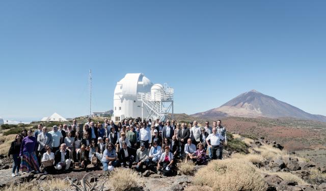 The attendees at the Research Infrastructures Conference visiting the OT