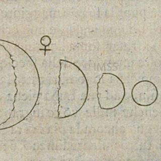 Dibujo de las fases de Venus realizado por Galileo Galilei en su obra “Il Saggiatore” (El Ensayador) en 1623. Crédito: Biblioteca Nazionale Centrale di Firenze. Dibujo de las fases de Venus realizado por Galileo Galilei en su obra “Il Saggiatore” (El Ensayador) en 1623. Crédito: Biblioteca Nazionale Centrale di Firenze.