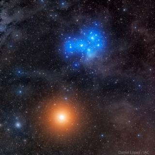 Imagen de la conjunción de Marte y las Pléyades obtenida el 4 de marzo 2021 con el Astrógrafo STC desde el Observatorio del Teide. Tiempos de exposición de 600 s en cada uno de los filtros RGB y 5x 600 s en L. Crédito: Daniel López / IAC. Imagen de la conjunción de Marte y las Pléyades obtenida el 4 de marzo 2021 con el Astrógrafo STC desde el Observatorio del Teide. Tiempos de exposición de 600 s en cada uno de los filtros RGB y 5x 600 s en L. Crédito: Daniel López / IAC.