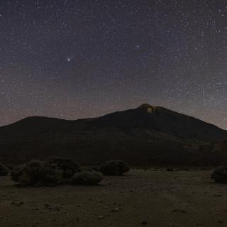 Cometa desde el Llano de Ucanca