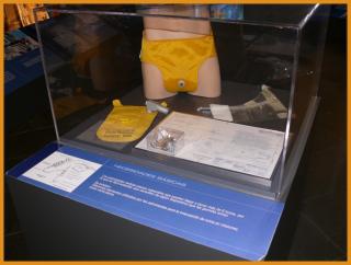 Módulo de la exposición itinerante del INTA “Vivir en el Espacio: desafío del siglo XXI”, durante su permanencia en el Museo de la Ciencia y el Cosmos en 2008. Foto: Carmen del Puerto.