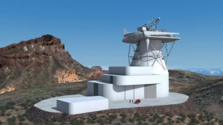 3D model of the future European Solar Telescope (EST). Credits: Gabriel Pérez Díaz, IAC (SMM).