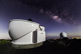 The robotic telescopes PIRATE and COAST installed on the Teide Observatory (Izaña, Tenerife). Credit: Elena Mora (IAC).