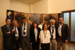 Left to right: Daniele Gallieni (A.D.S. international), Manolo Collados (Instituto de Astrofísica de Canarias, IAC), Fabio Manni (SRS Engineering), Francesca Zuccarello (Università di Catania), Ilaria Ermolli (Instituto Nazionale di Astrofisica), Francesc