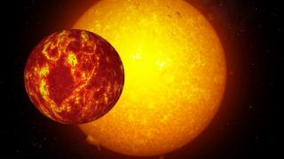 Simulación del planeta K2-106b orbitando alrededor de su estrella. Crédito: Gabriel Pérez, SMM (IAC). 11868