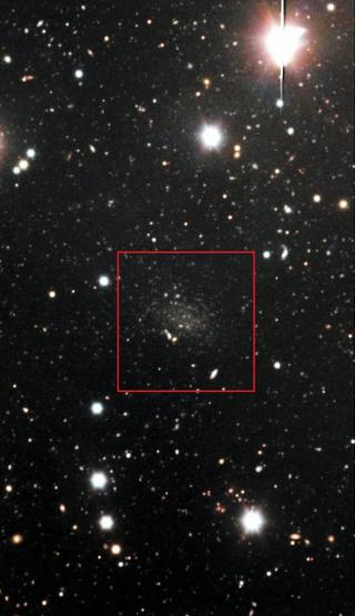 Imagen de la galaxia enana Donatiello I. Crédito: Giuseppe Donatiello.