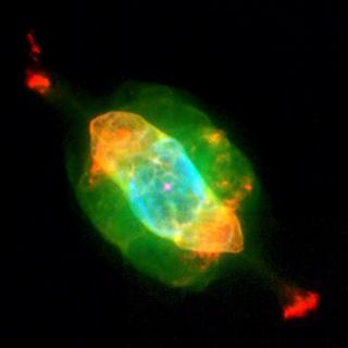 NGC 7009 (Saturn Nebula). Credit:Bruce Balick (University of Washington), Jason Alexander (University of Washington), Arsen Hajian (U.S. Naval Observatory), Yervant Terzian (Cornell University), Mario Perinotto (University of Florence, Italy), Patrizio Pa