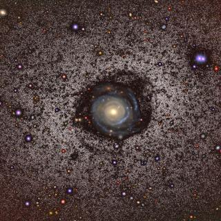 Deep optical image of the giant galaxy Malin 2
