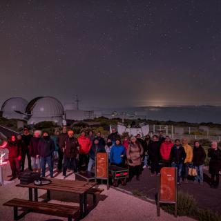 Visita de "Amigos del IAC" en el OT