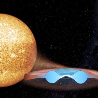 Artist’s impression of MAXI J0637−430 during an eruption