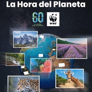 El Cartel de la Hora del Planeta El cartel utilizado para la Hora del Planeta 2025