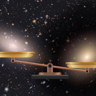 Comparison between galaxies with and without dark matter