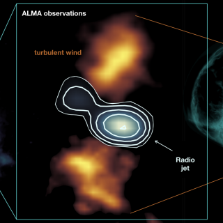 Jet blowing bubbles in the Teacup galaxy