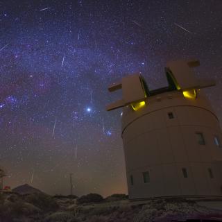Geminids on the Teide Observatory Geminids on the Teide Observatory