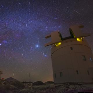 Gemínidas desde el Observatorio del Teide