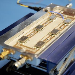 Image of the radiometer at 3.5 GHz frequency designed and built by the team at Tecnología Médica. Credit: Unit of Communication and Scientific Culture (IAC).