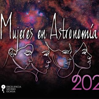 Poster for the 2024 edition of "Habla con Ellas: Mujeres en Astronomía"