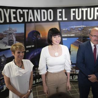 From left to right: Elena Máñez, Diana Morant and Rafael Rebolo