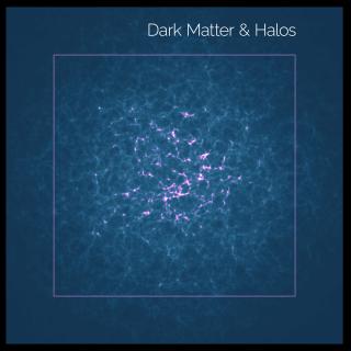 Distribution of dark matter and its tracers (halos). Credit: Gabriel Pérez Díaz, SMM (IAC).