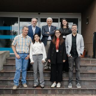 Representantes de la Fundación Mujeres por África y del IAC junto a Amira Tawfeek, investigadora visitante del programa Ciencia por Mujeres