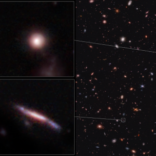 Distant galaxies identified by JWST