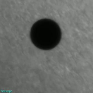 Image of the Mercury transit obtain by Swedish Solar Telescope in 2016