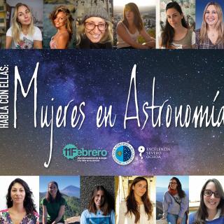 Cartel anunciador del proyecto "Habla con Ellas: Mujeres en Astronomía" edición 2021. Diseño: Inés Bonet (IAC) Cartel anunciador del proyecto "Habla con Ellas: Mujeres en Astronomía" edición 202. Diseño: Inés Bonet (IAC)
